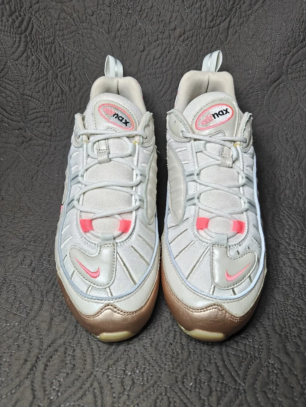 Nike Air Max 98 Orewood White/Rose Gold/Pink Retro Women's Sneakers Size 11